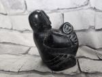 Inuit Soapstone Carving of Woman with Child