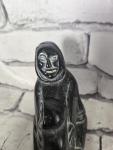 Inuit Soapstone Carving of Woman with Child