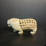 Antique Chinese Soapstone Lion Carving Ensemble