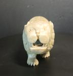 Antique Chinese Soapstone Lion Carving Ensemble
