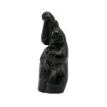 Inuit Hand Carved Soapstone Figurine 3.5" Tall