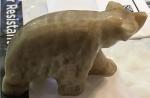3" Hand Carved Soapstone Polar Bear Figure