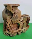 Vintage 5" Soapstone Double Vase Sculpture