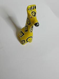 Yellow Soapstone Giraffe Figurine – Hand Carved