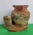 Vintage 5" Soapstone Double Vase Sculpture