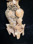 Vintage Hand-Carved Soapstone Floral Vase