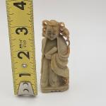 Chinese Soapstone Guanyin Sculpture - 3" Tall