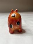 Orange & Yellow Soapstone Hippo Figurine