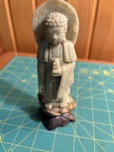Vintage Chinese Soapstone Guanyin Figurine