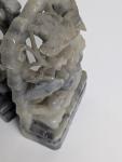 Chinese Hand Carved Soapstone Floral Bookends