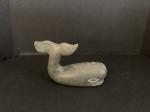 Inuit Hand Carved Soapstone Whale Art Piece