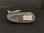 Inuit Hand Carved Soapstone Whale Art Piece