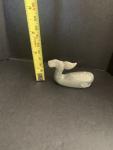 Inuit Hand Carved Soapstone Whale Art Piece