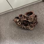 Detailed Vintage Carved Soapstone Vase Set