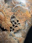 Vintage Hand-Carved Soapstone Floral Vase