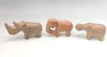 Hand Carved Soapstone African Animal Figures