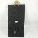 Vintage Floral Soapstone Wall Hanging from Hong Kong