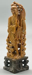 Handmade Chinese Soapstone Fisherman Statue 7