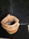 Vintage Hand-Carved Soapstone Floral Vase