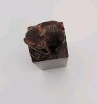 Chinese Zodiac Soapstone Ram Animal Figure