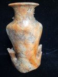 Vintage Hand-Carved Soapstone Floral Vase