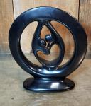 Black Soapstone Dancing Couple Statue Sculpture