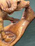 Qing Boy Water Buffalo Soapstone Carving Statue