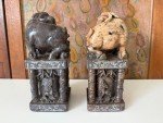 Chinese Soapstone Carvings: Ram and Deer Seals