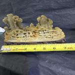 Vintage Hand-Carved Soapstone Landscape Scene