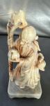 Handmade Chinese Soapstone ShouLao Longevity Statue