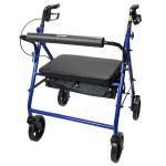 McKesson Bariatric Rollator 400 lbs. 34 to 39 inch Handle Height 146-10216BL-1