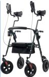 ELENKER All-Terrain Upright Rollator Walker, Stand Up Rolling Walker with 10’’