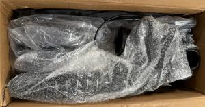 HENMNII All Terrain Rollator Walker for Seniors w/Seat With 10”Rubber Wheels-Bla