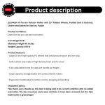 Elenker All-Terrain 10" Rollator Walker with Padded Seat Backrest Senior 300 lb