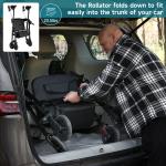 StrollAid Upright Walkers for Seniors 450lbs Heavy Duty Stand Up Rollator Walker