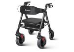 Rollator Walker with Seat,450Lb Rolling Walker, Extra-Wide Heavy-Duty Rollator