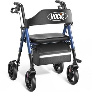 VOCIC Ultralight Rollator Walker with Seat