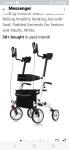 Deluxe OEM ELENKER Heavy Duty Rollator Walker Stand Up Medical Aid Wheelchair US