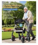 Rollator Walker with Seat,450Lb Rolling Walker, Extra-Wide Heavy-Duty Rollator