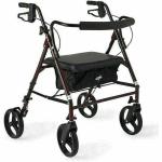 Rollator Walker 500 Pound Capacity Extra Wide Bariatric Heavy Duty Foldable New