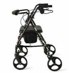 Rollator Walker 500 Pound Capacity Extra Wide Bariatric Heavy Duty Foldable New