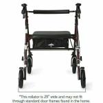 Rollator Walker 500 Pound Capacity Extra Wide Bariatric Heavy Duty Foldable New