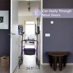 Deluxe ELENKER Heavy Duty Upright Rollator Walker Stand Up Medical Aid Purple US