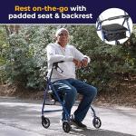 Drive Medical Ultralight Rollator with Padded Seat