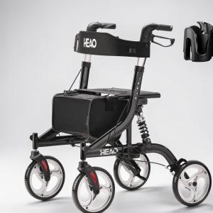 NEW Rollator Walker w Seat, HEAO $450 LIST, 350lb Capacity Heavy Duty 10” Wheels