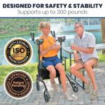 Vive Mobility Lightweight Upright Walker with Seat