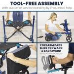 Vive Mobility Lightweight Upright Walker with Seat