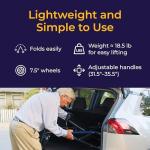 Drive Medical Ultralight 4-Wheel Rollator Walker, Blue