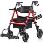 Carbon Ultralight 2-in-1 Rollator Transport Chair