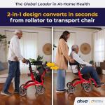 Drive Medical Nitro Duet Rollator and Transport Chair